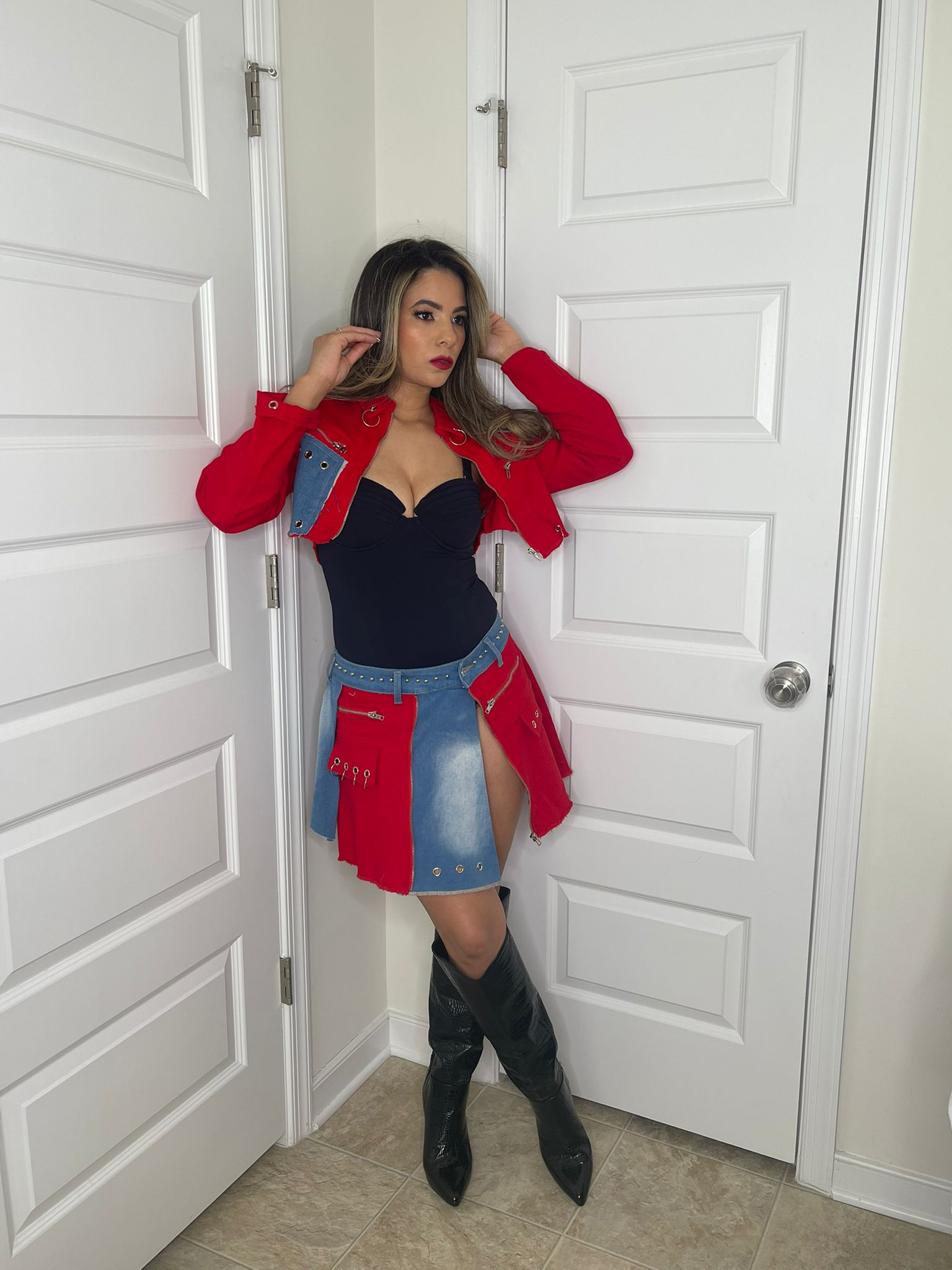 Set Red - Denim