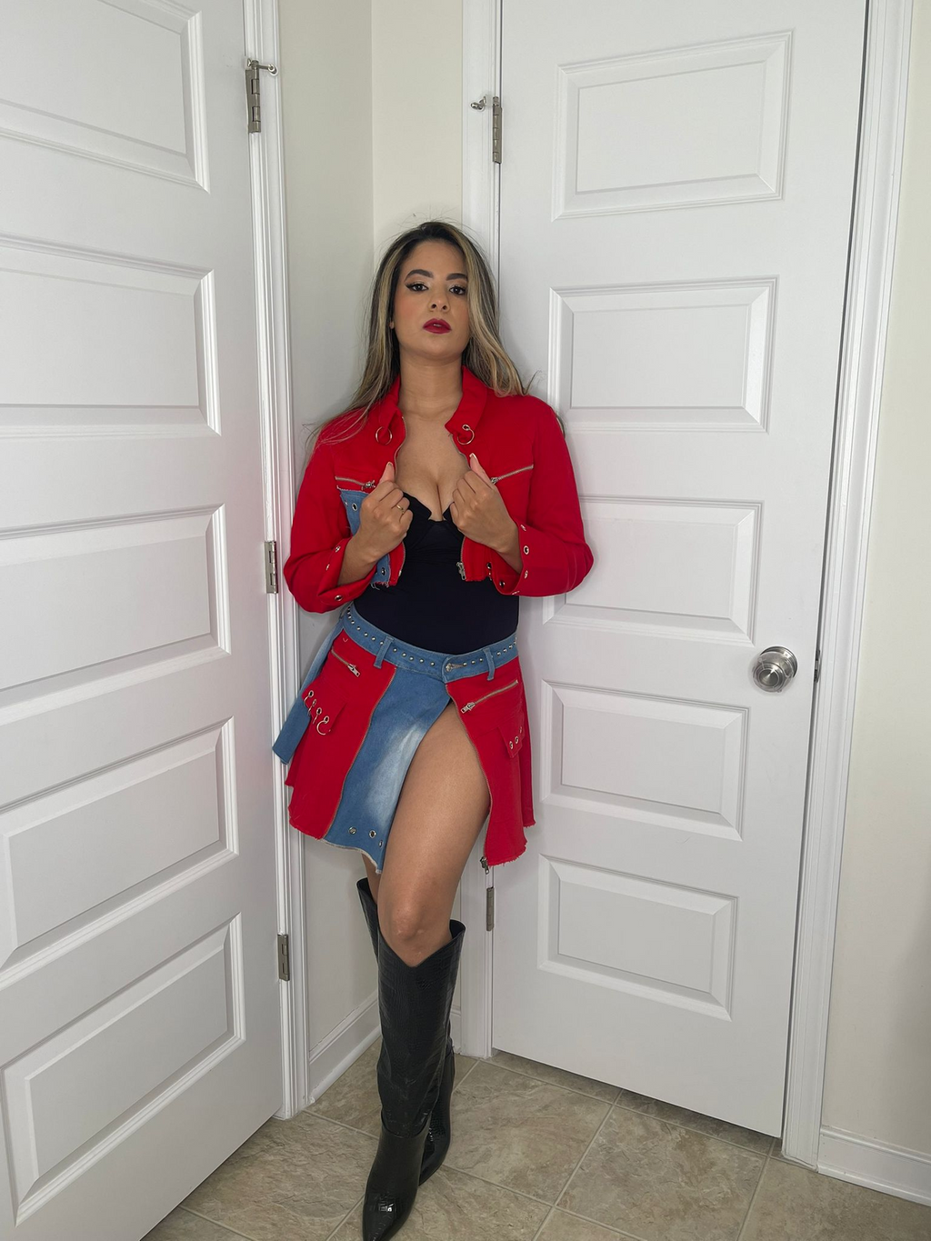 Set Red - Denim